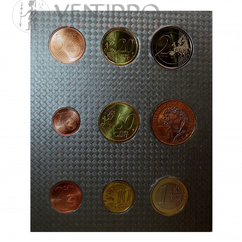 Vaticano, Cartera oficial 9 Valores 2020 + 5€ 250 Aniv. Nacimiento Beethoven.