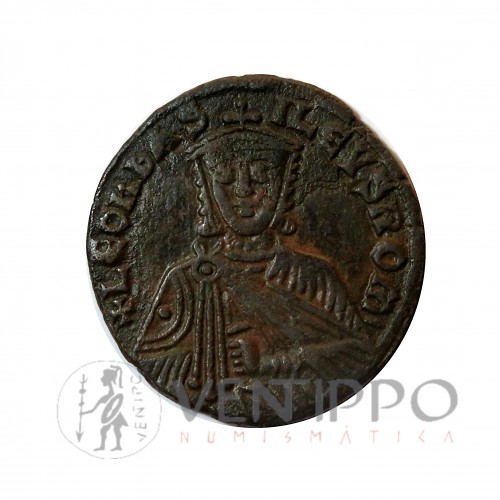 Imperio Bizantino, León VI, Follis Ae. MBC.