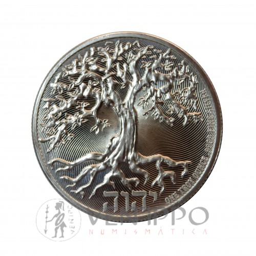 Nive, 2$ plata ( 1 Oz. 999 mls ), Árbol de la vida. 2020 Bu.