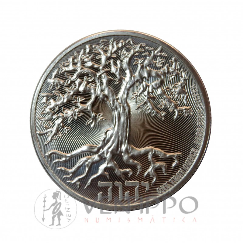 Nive, 2$ plata ( 1 Oz. 999 mls ), Árbol de la vida. 2020 Bu.
