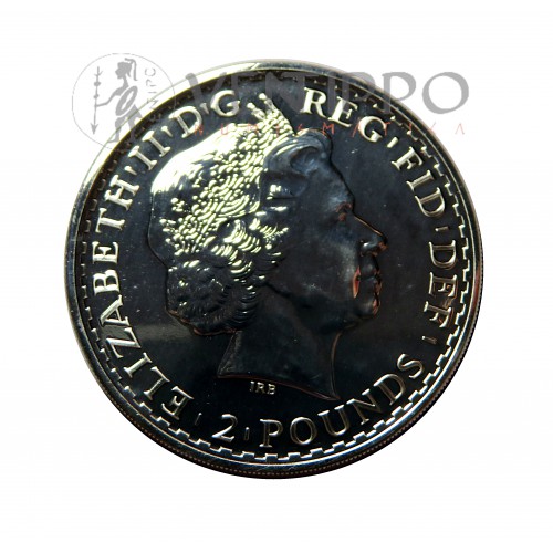 Gran Bretaña, 2 Pounds Plata ( 1 Oz. 999 mls ) 2014, Año del Caballo.