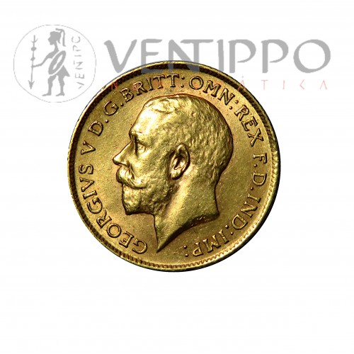 Gran Bretaña, Half Sovereingn Oro ( 3,99 grs ley 917 mls ) 1911 EBC.