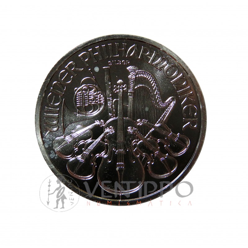 Austria, 1,5€ Plata ( 1 Oz. 999 mls ) Filarmónica 2013, S/C.