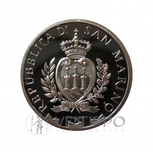 San Marino, 10 € Plata, 250 Aniv. Nacimiento Beethoven, 2020, Proof.