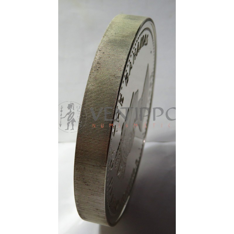 Bahamas, 100 $ Plata ( 1 Kilo Ley 999 mls ), 1992 V Cent. Descubrimiento América Proof.