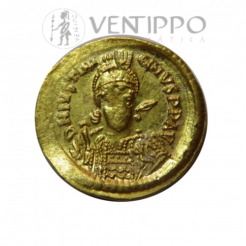 Imperio Bizantino, sólido de oro, Justiniano I, EBC+