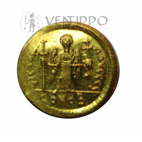 Imperio Bizantino, sólido de oro, Justiniano I, EBC+