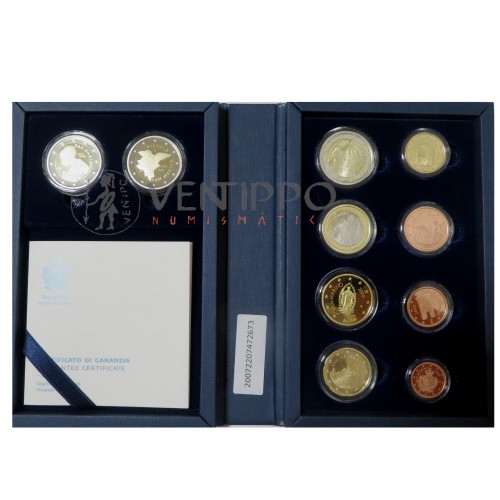 San Marino, Estuche Proof 2020, 8 Valores +2 y 2€ conmemorativos.