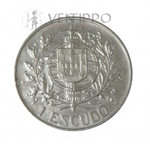 Portugal, un escudo ( 24,75 gramos, ley 835 mls. ) 5 octubre 1910, EBC+