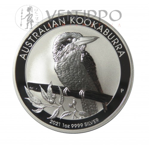 Australia, 1 $ Plata ( 1 OZ, Ley 9999 mls. ) Kookaburra 2021 BU.