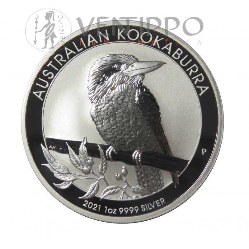Australia, 1 $ Plata ( 1 OZ, Ley 9999 mls. ) Kookaburra 2021 BU.