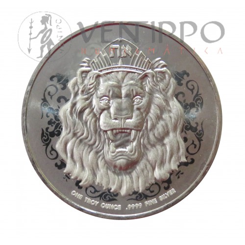 Niue, 2 $ Plata ( 1 OZ. 999 mls. ) 2021 León Judá, BU.