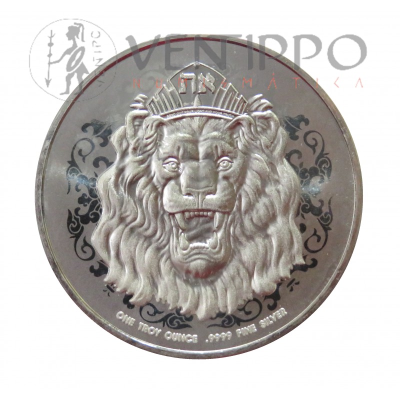Niue, 2 $ Plata ( 1 OZ. 999 mls. ) 2021 León Judá, BU.