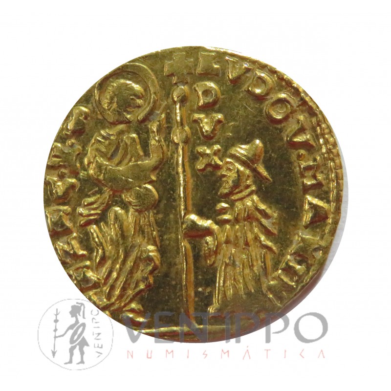 Venecia, Zecchino Oro, DVX Ludovico Manin, EBC.