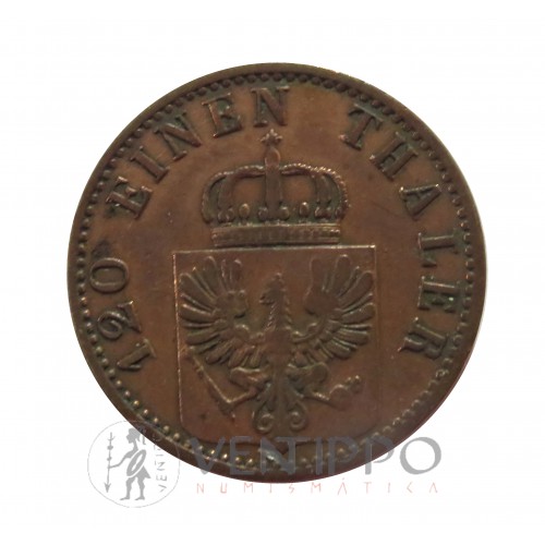 Alemania, Prusia, 3 Pfenninge, Guillermo I, Berlín 1879, MBC+