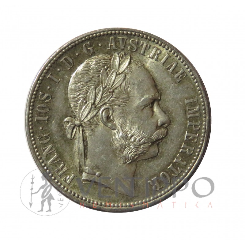 Austria, 1 Florín Plata, 1878, EBC+