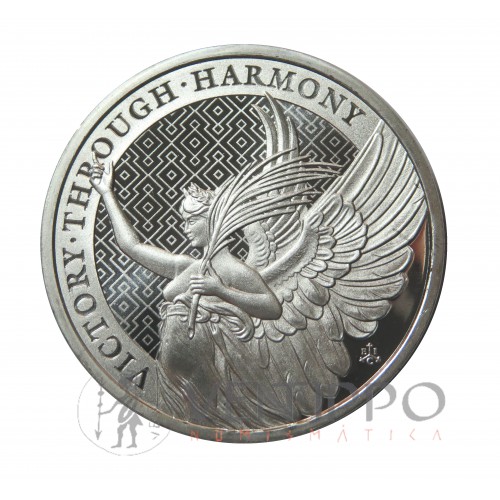 ST. Helena, Pounds plata ( 1 OZ. 999 mls. ) Victory 2021, BU.