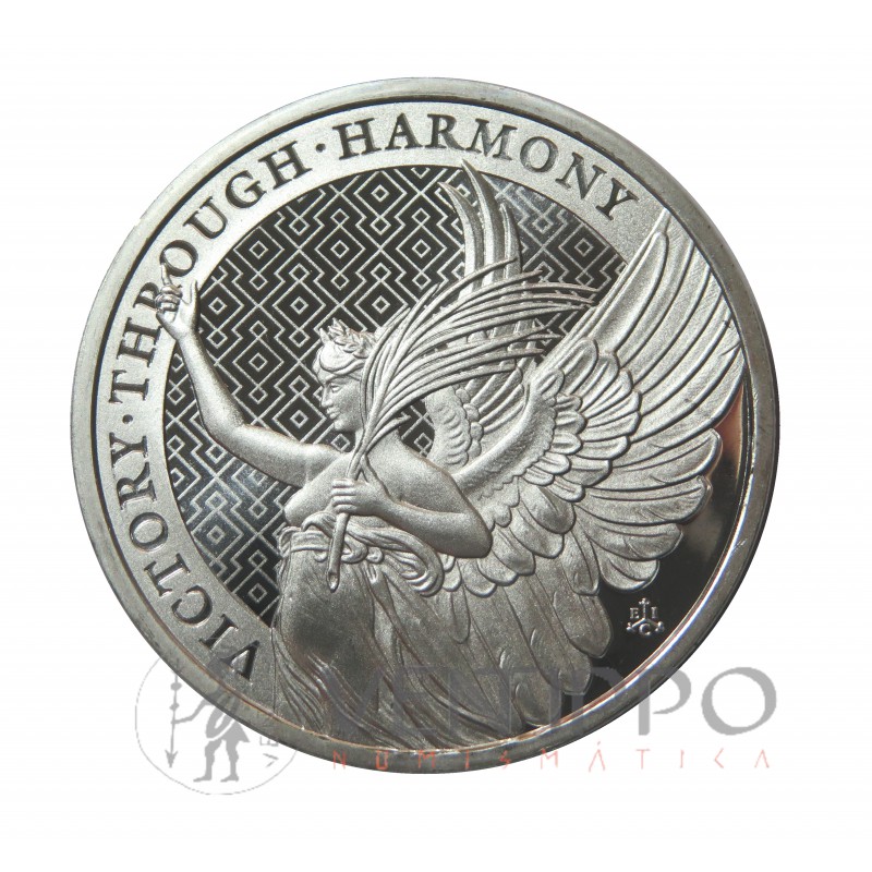 ST. Helena, Pounds plata ( 1 OZ. 999 mls. ) Victory 2021, BU.