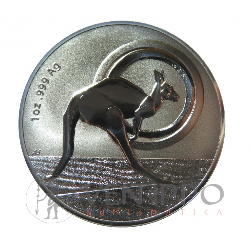 Australia, Dollar plata ( 1 OZ. 999 mls.) Canguro Ram 2021, BU.