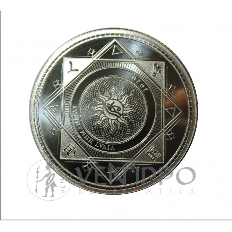 Islas Tokelau, 5 $ Plata ( 1 OZ. 999 mls. ) Serie Vivat Humanitas 2020, BU.