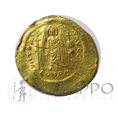 Imperio Bizantino, Sólido oro, Mauricio Tiberio, EBC-.