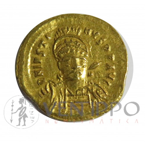 Imperio Bizantino, Sólido oro, Justino I, EBC-