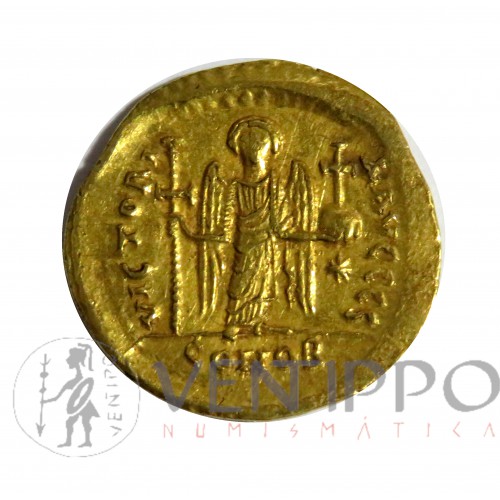 Imperio Bizantino, Sólido oro, Justino I, EBC-
