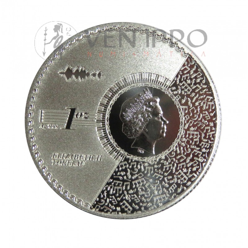 Islas Tokelau, 5 $ Plata ( 1 OZ. 999 mls.) Vivat Humanitas 2021, BU.