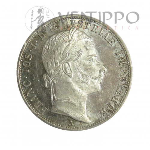Austria, Florín Plata, Francisco José I, 1860 A, EBC.