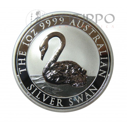Australia, Dollar plata ( 1 OZ Ley 9999 mls. ) 2021 Swan, BU.