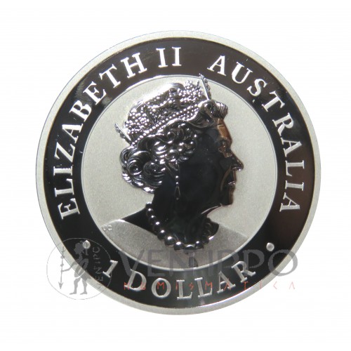 Australia, Dollar Plata ( 1 OZ. 9999 mls .) 2021 Serie Nugget, Golden Eagle, BU.