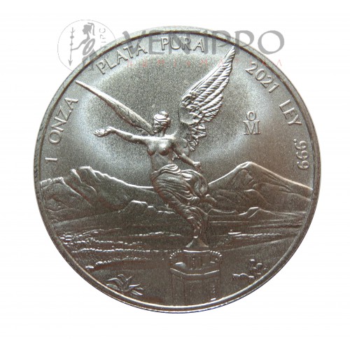 México, Onza plata ( 1 OZ. 999 mls. ) Libertad 2021.