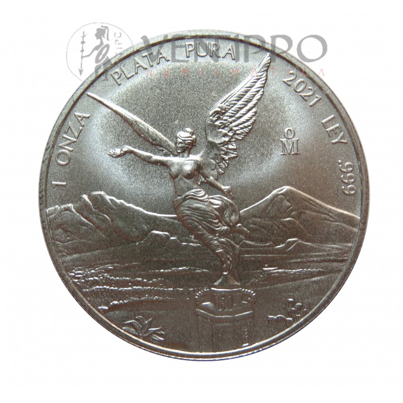 México, Onza plata ( 1 OZ. 999 mls. ) Libertad 2021.