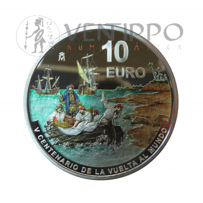 10 € PLATA PROOF 2021 V CENTENARIO VUELTA AL MUNDO MAGALLANES Y ELCANO