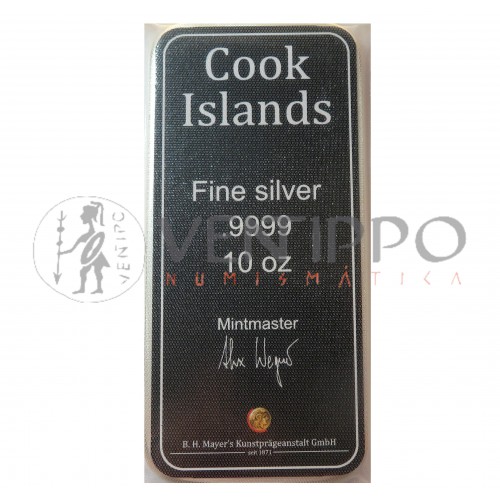 Islas Cook, 10 $ Plata (10 OZ. ley 999 mls) Bounty 2021 BU