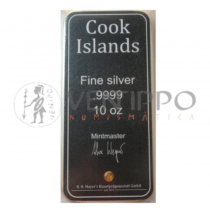 Islas Cook, 10 $ Plata (10 OZ. ley 999 mls) Bounty 2021 BU