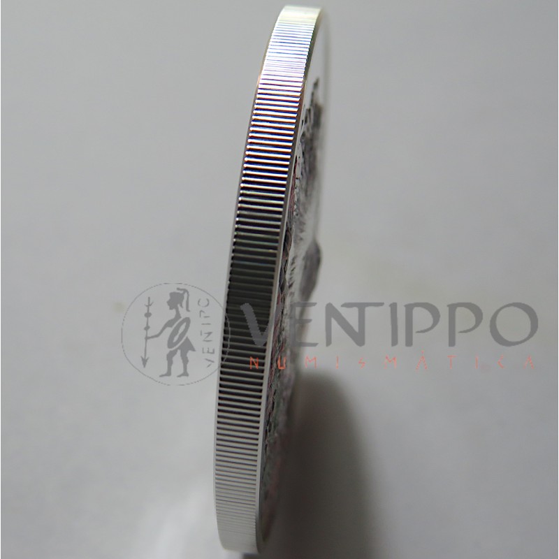 Mongolia, 500 Togrog plata ( 1 OZ. ley 999 mls. ) 2021, Erizo, Proof High Relief.