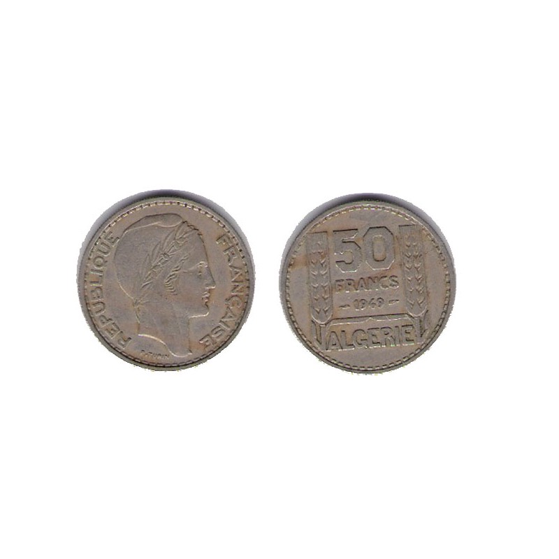 ARGELIA, 50 FRANCOS, OCUPACIÓN FRANCIA 1949