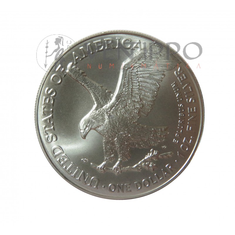 Estados Unidos, Dollar plata ( 1 OZ. 999 mls. ) 2021 Liberty Eagle, nuevo tipo.