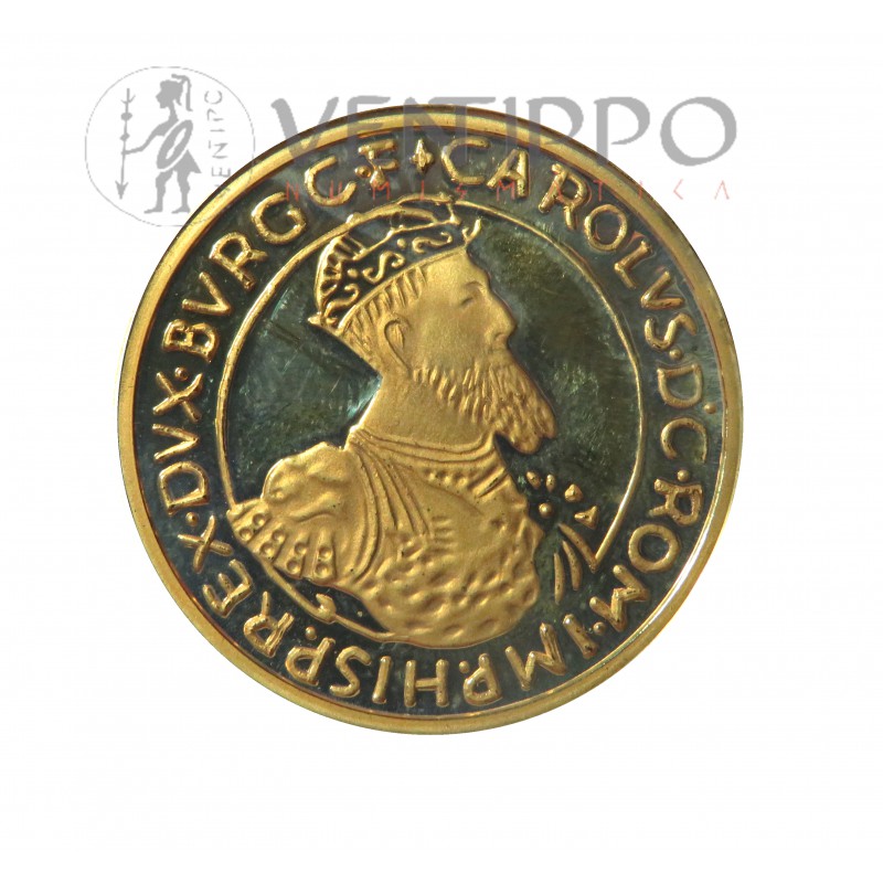 Bélgica, Cartera oficial 5 + 50 ECU Plata y oro 1988, Proof.