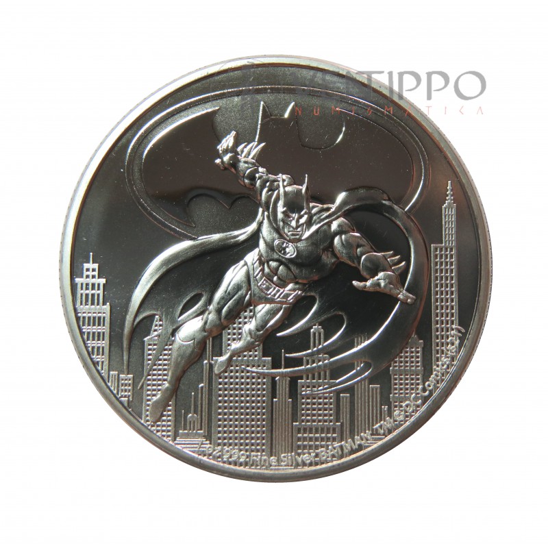 Niue, 2 $ Plata ( 1 OZ. 999 mls. ) 2021 DC Comics, Batman, BU.