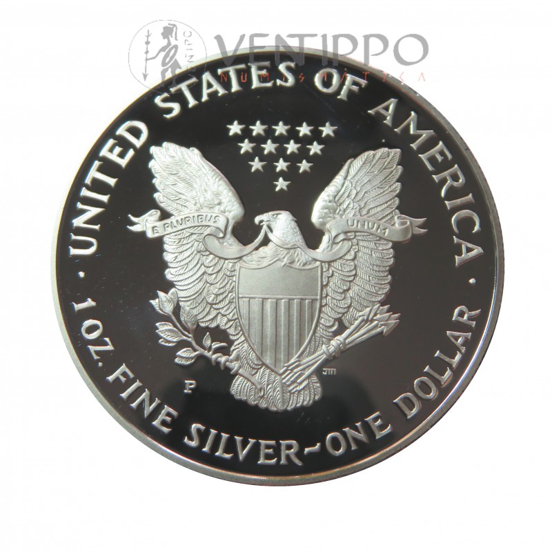 Estados Unidos, Dollar Plata ( 1 OZ 999 mls. ) Liberty Eagle 2000, Proof.