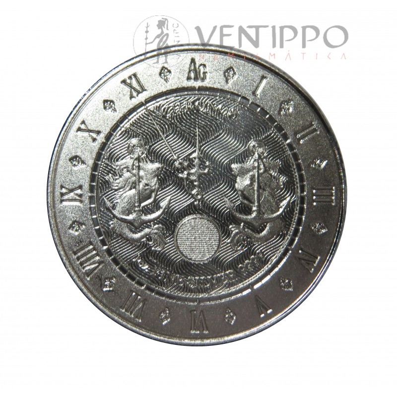 Islas Tokelau, 5 $ Plata ( 1 OZ. Ley 999 mls. ) Chronos 2021, BU.