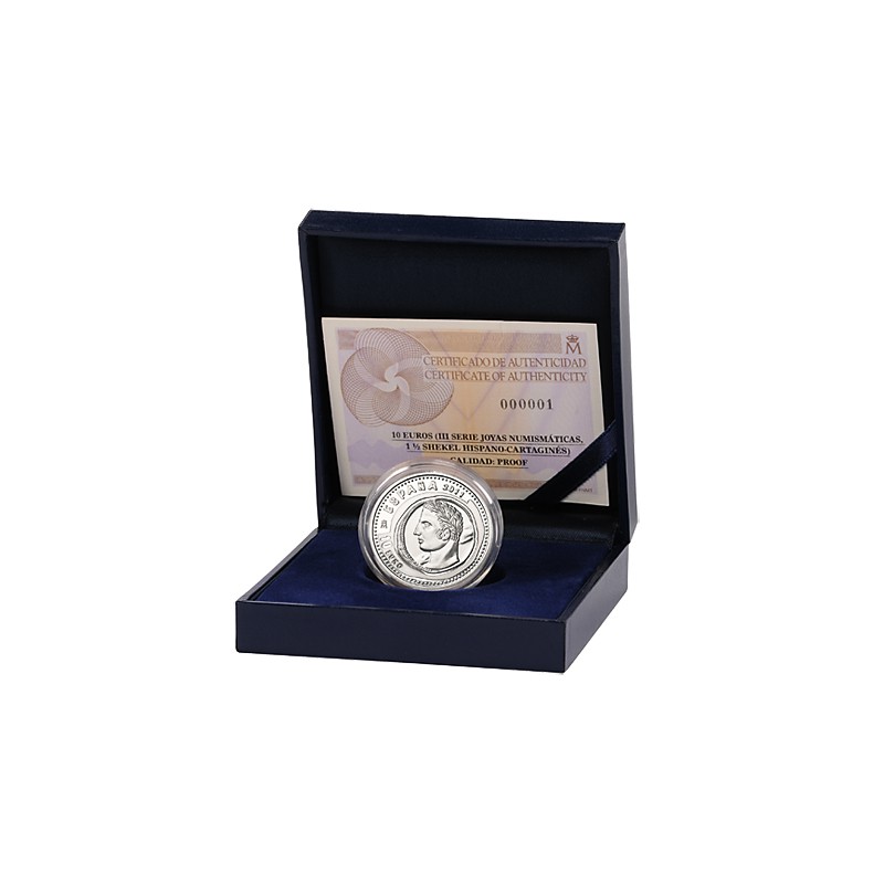 10 € PLATA, IIIª SERIE JOYAS NUMISMÁTICAS 2011, SHEKEL CARTAGINÉ