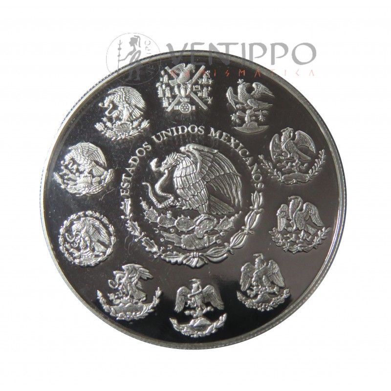 México, 2 Onzas Plata ( 62,20 gramos 999 mls. ), Libertad 2021, PROOF.
