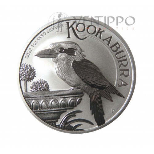 Australia, 1 $ Plata ( 1 OZ. ley  9999 mls. ) Kookaburra 2022, BU.