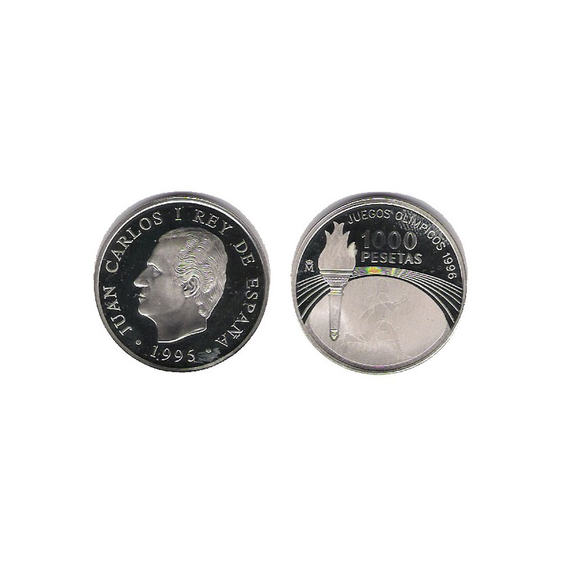 1000 PESETAS PLATA, JUEGOS OLÍMPICOS 1996, PROOF