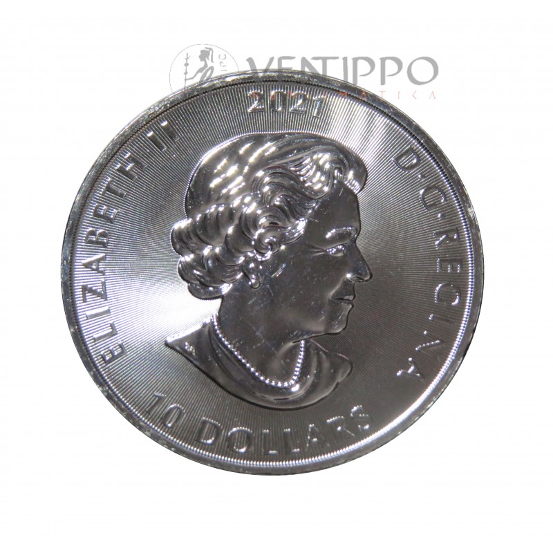 Canadá, 10 $ Plata ( 62,20 grs. ley 9999 mls. ) Hombre Lobo, 2021.