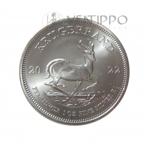 Sudáfrica, Kruguerrand Plata ( 1 OZ. 999 mls. ), 2022, S/C