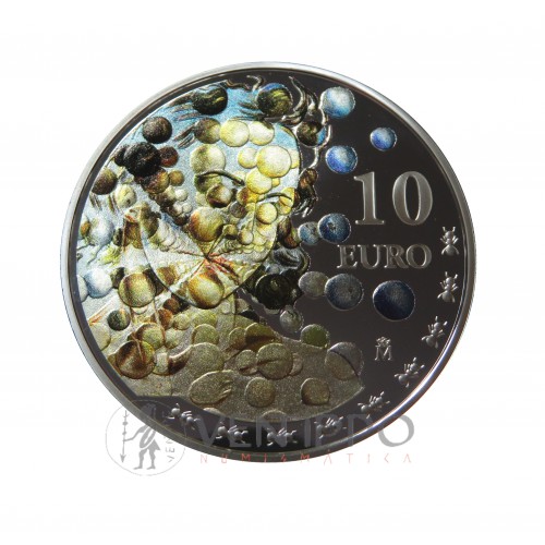 10€ Plata 2021, serie Salvador Dalí "Galatea de las Esperas" Proof.